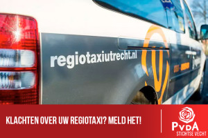 Klachten over uw regiotaxi? Meld het bij de PvdA!