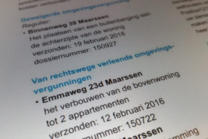 PvdA maakt zich zorgen over vergunningverlening in Stichtse Vecht