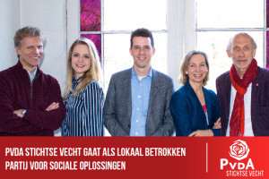 PvdA Stichtse Vecht gaat als lokaal betrokken partij voor sociale oplossingen