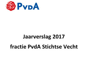 Ook benieuwd waar de fractie van de PvdA Stichtse Vecht zich in 2017 voor heeft ingezet en wat zij heeft bereikt?