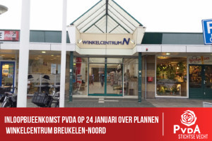 Inloopbijeenkomst PvdA op 24 januari over plannen winkelcentrum Breukelen-Noord